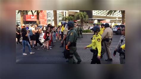 Vegas PD: 80 arrests in Black Lives Matter protest, 12 officers 